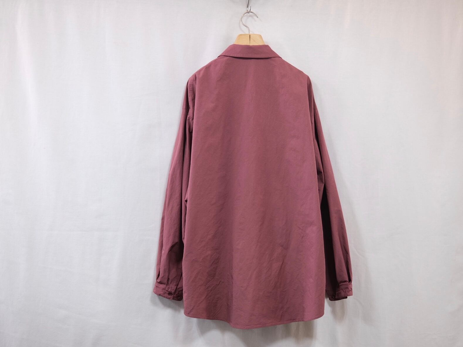 DIGAWEL” Shirt (garment dye) Maroon” | Lapel online store