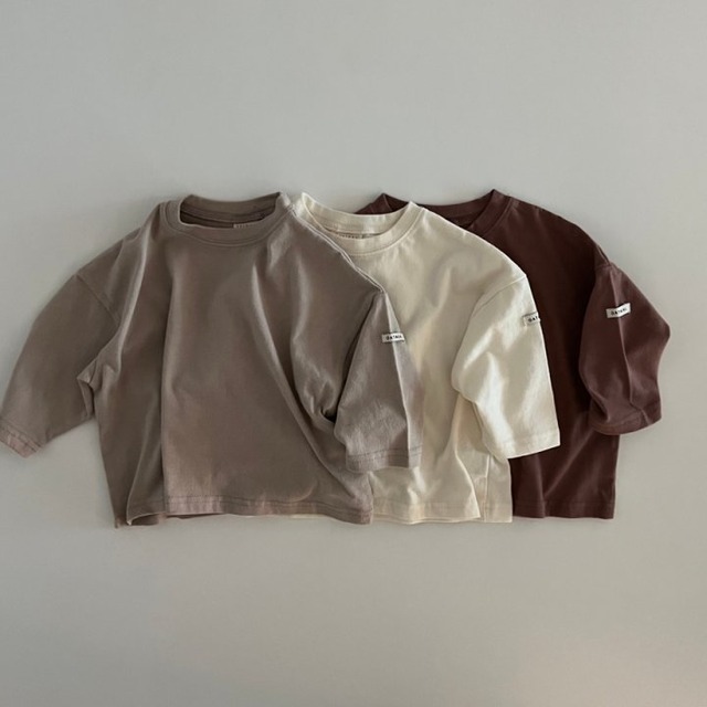 【取寄】oatmeal｜bebe round T｜ベベラウンドT｜S-M｜baby｜25 winter