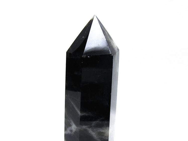 モリオン ポイント 六角柱 黒水晶 置物 一点物 152-4266 | 天然石