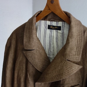 victorians heavylinen jacket / antique dustybeige