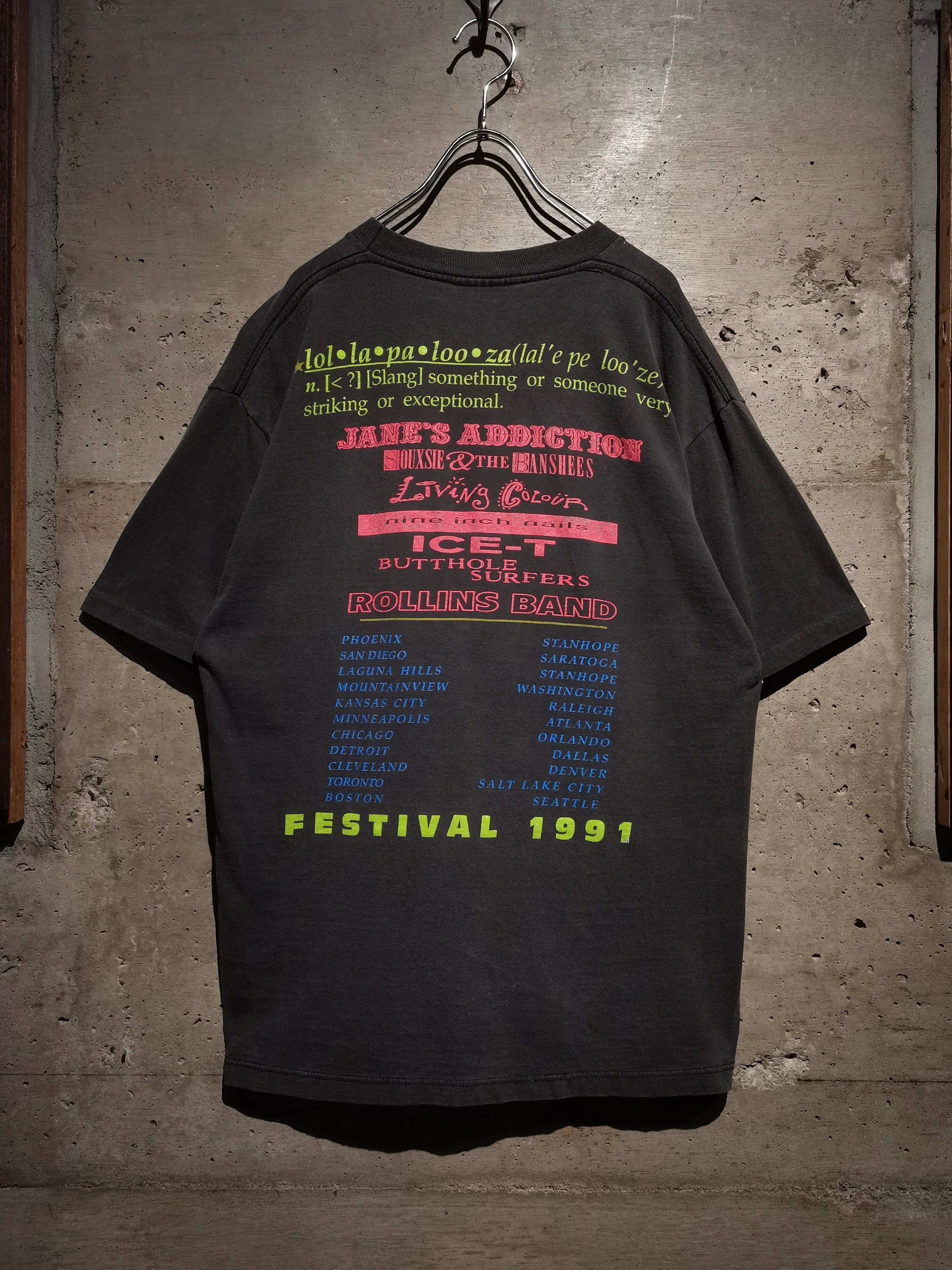 Caka】Lollapalooza 1991 Vintage Tee | Caka(カカ）下北沢古着屋