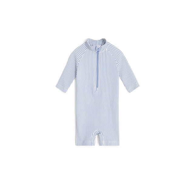 garbo&friends / UV Suit_Stripe Blue(6-12m,1-2y)