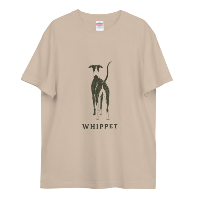 ≪ Whippet’s Cute Back≫ハイクオリティーTシャツW02
