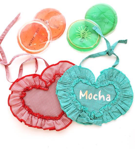 予約【DOUNO】Retro Ice Heart Bib (2Color)