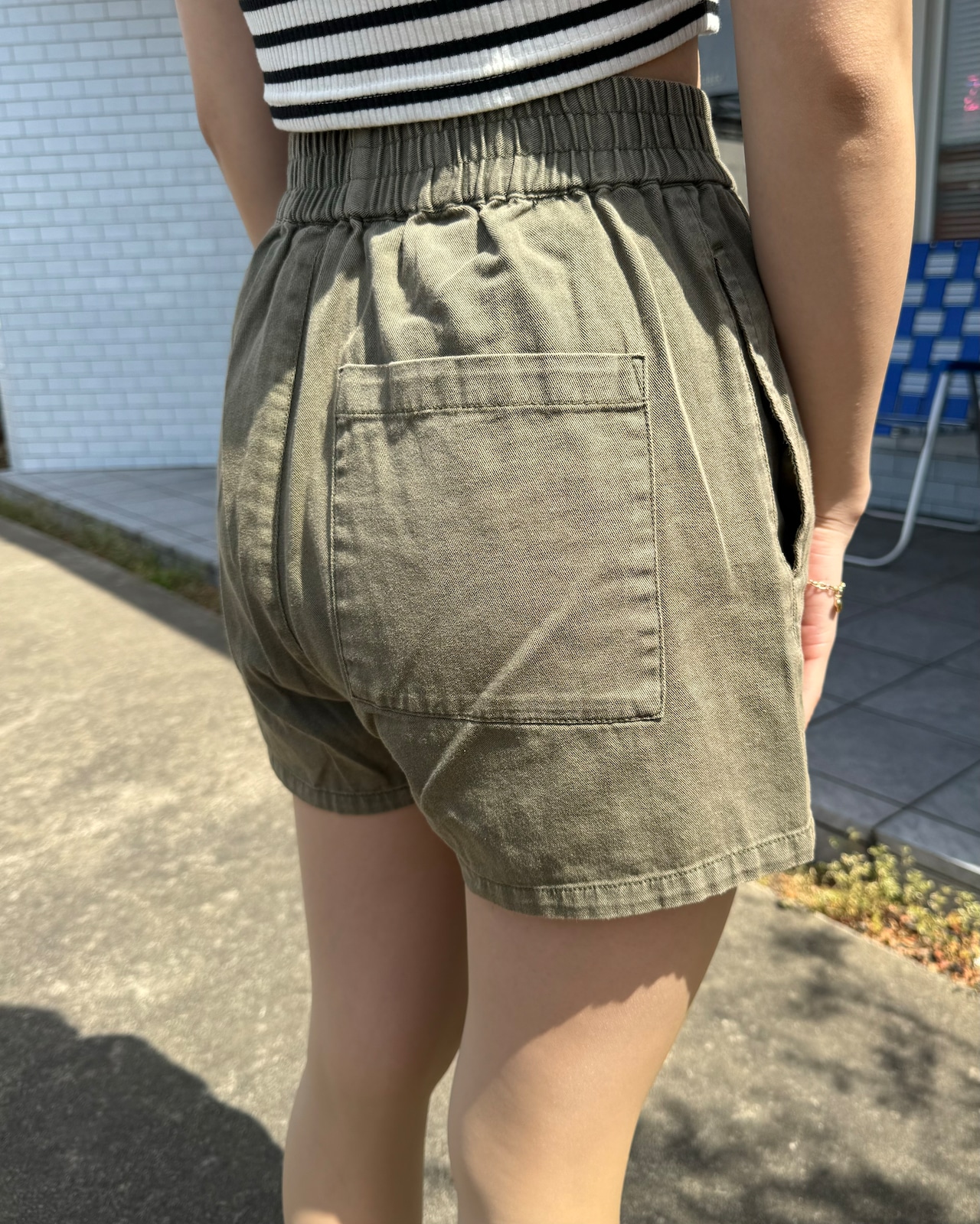 【X-girl】 PIGMENT DYED EASY SHORTS【エックスガール】