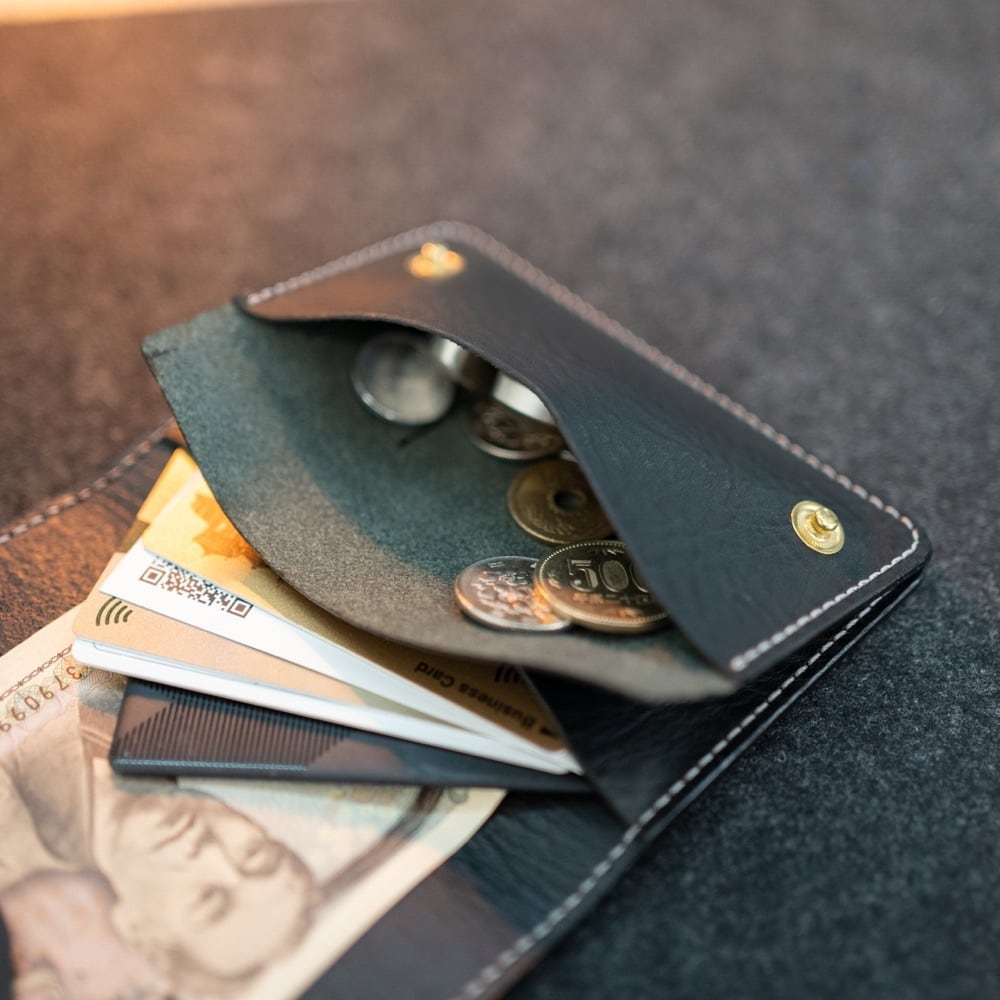 お札を折らない 小さなトラッカーウォレット Foldres rev.02