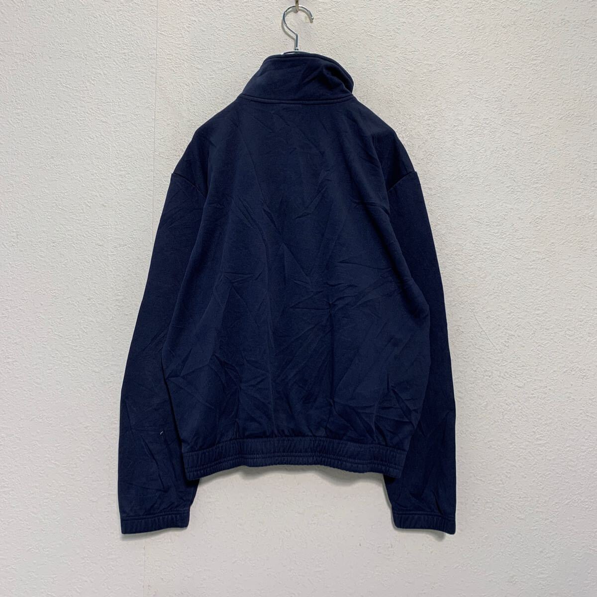 acics ハーフジップ トラックジャケット M ネイビー アシックス