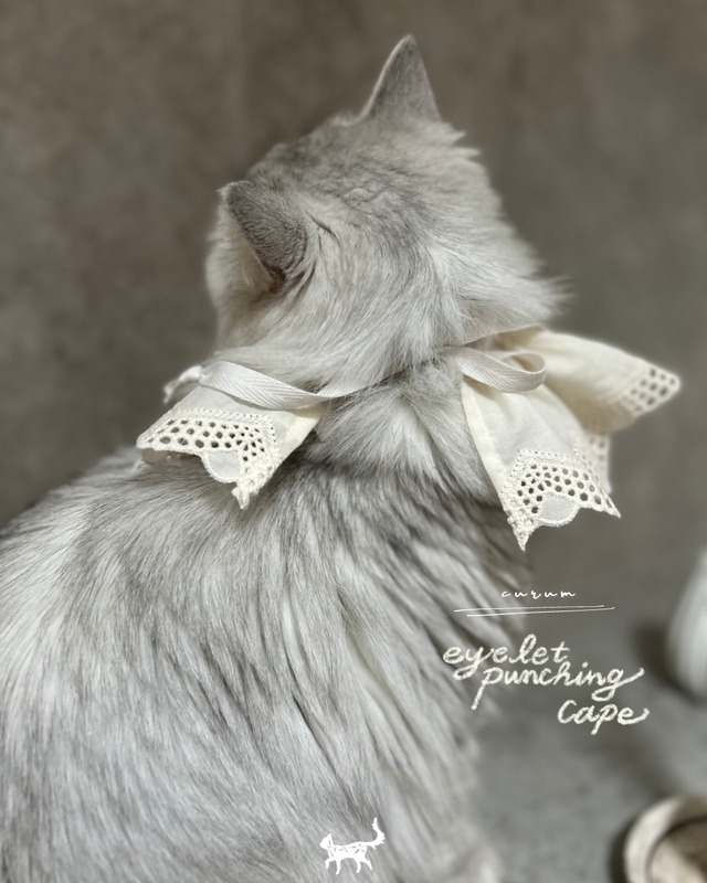受注制作【crumu】eyelet punching  cape〔お名前item〕
