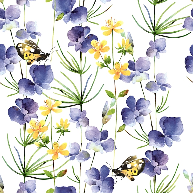 2024春夏【Paper+Design】バラ売り2枚 ランチサイズ ペーパーナプキン Blue Blossoms ホワイト