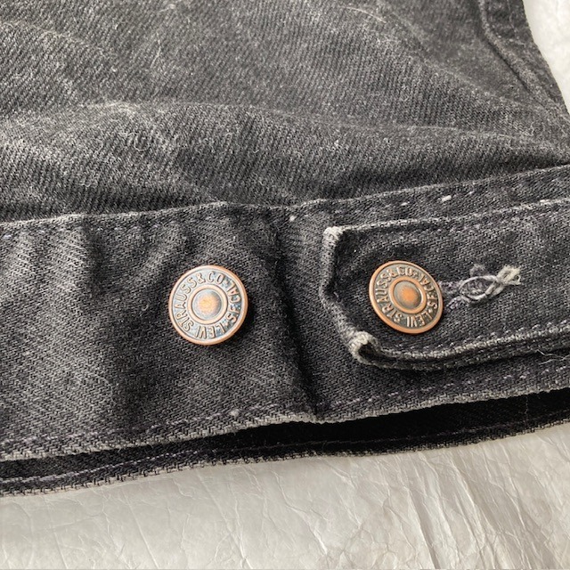 Levi's リーバイス デニムジャケット 90s USA製 70507 後染め ブラックデニム ヴィンテージ古着 XXL 画像12
