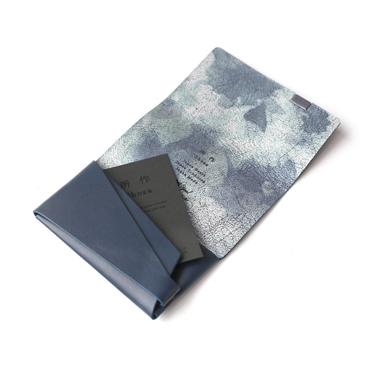 睡蓮画 フローラル（＆ネイビー）カードケース | 所作 Shosa