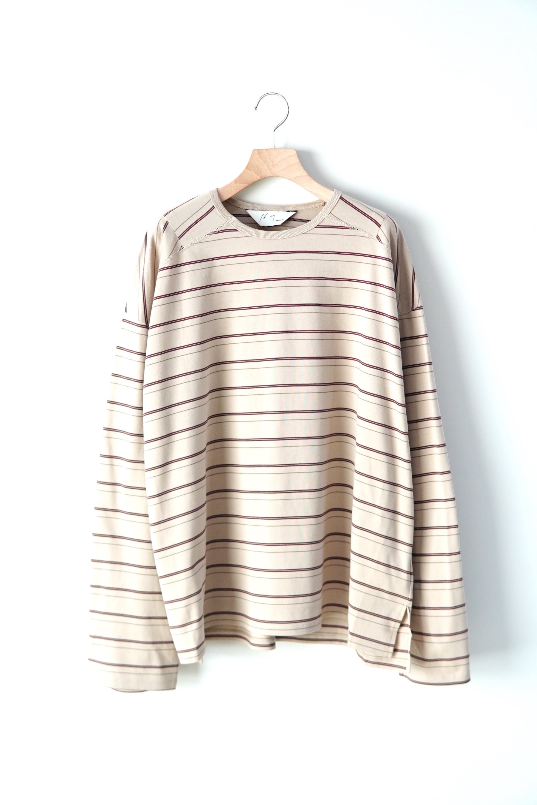 ANCELLM / BORDER LS T-SHIRT / ANC-CT186-B
