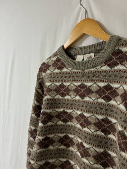1970's Argyle Knitting Pattern Crew Neck Sweater "KENNINGTON"