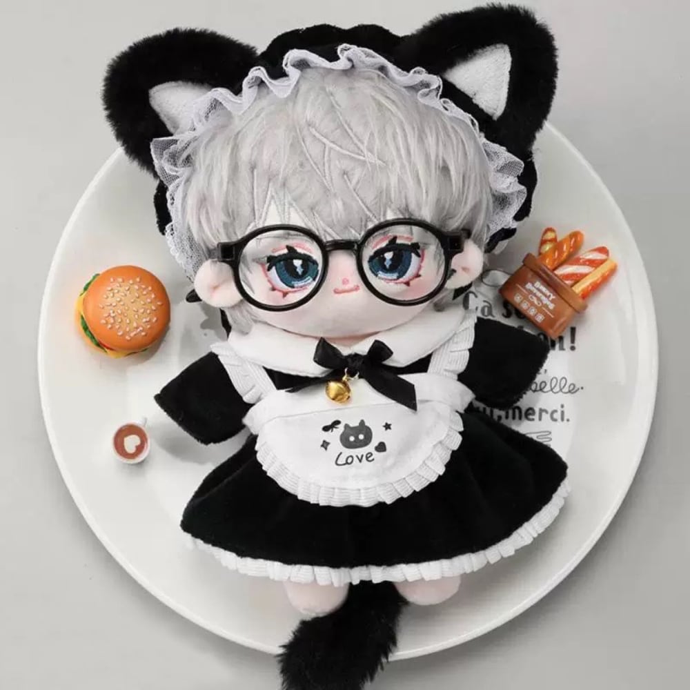 推し活アイテム 撮影用アイテム 20cm 30cm ぬい服 ねこ耳 しっぽ 眼鏡