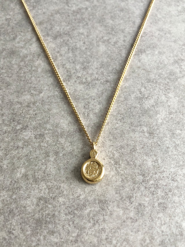 Christian Dior クリスチャン ディオール ネックレス ゴールド×ブラック CD ラウンド vintage ヴィンテージ オールド apcsbb