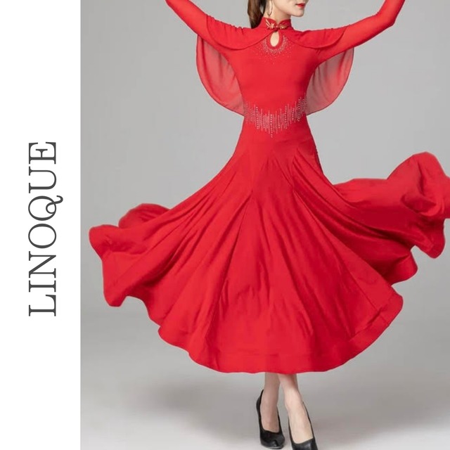 ショルダースカーフカットアウトロングワンピース 2color 【L00075】