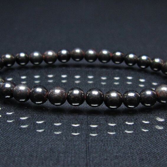 スギライト ブレスレット 6mm ブラックスギライト ブレス 一点物 メール便可 [M便 1/10] 111-45481