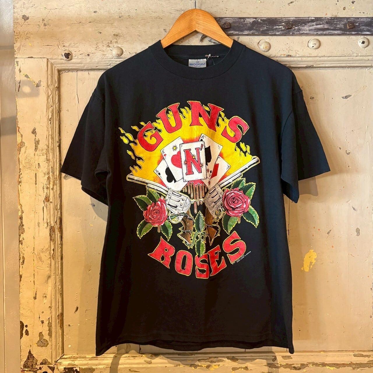 レア】90's USA製 GUNS N' ROSES バンド Tシャツ ガンズ ブラック 90