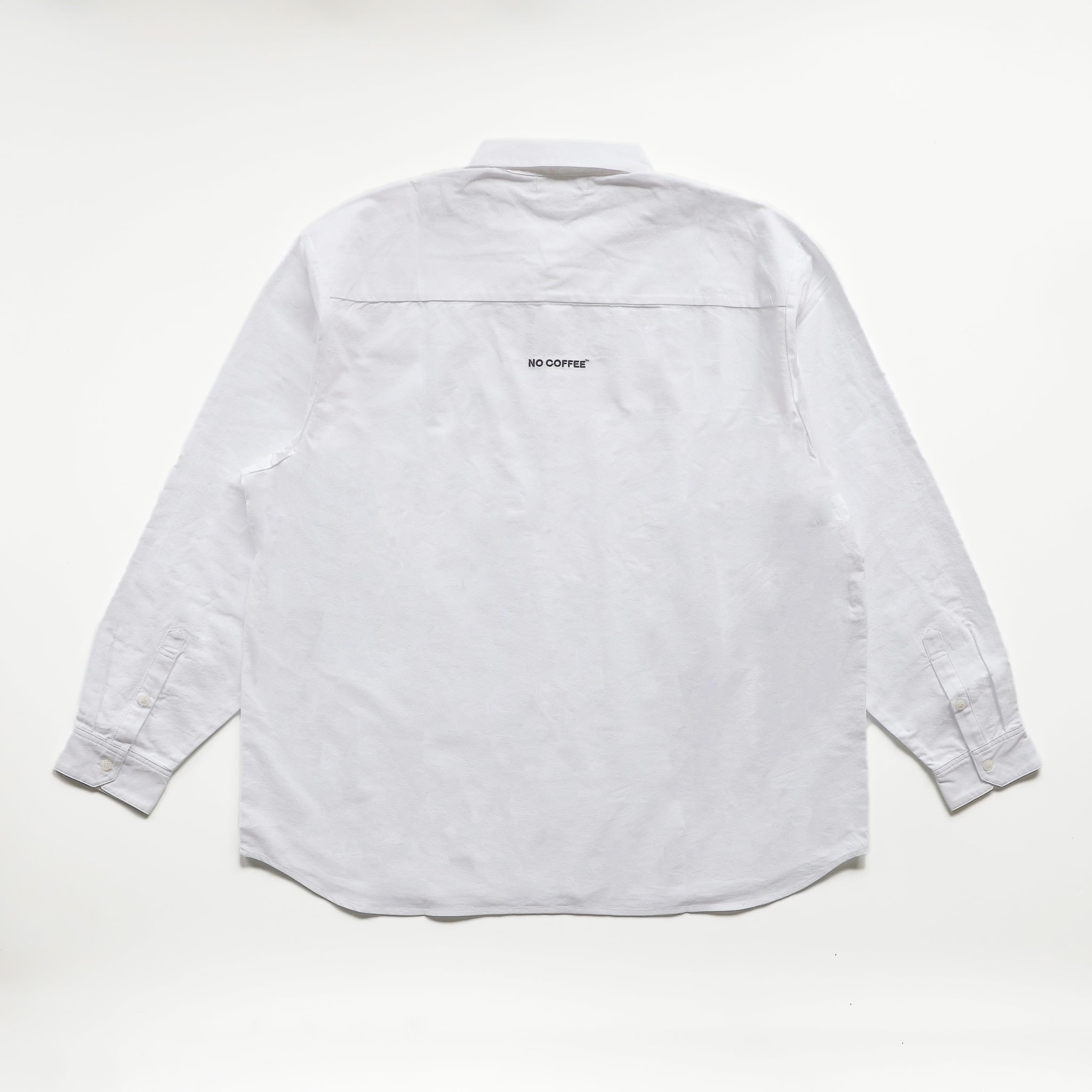 NO COFFEE ホワイトシャツ NSロゴ　Ｍ NO COFFEE ホワイトシャツ NSロゴ M - メルカリ