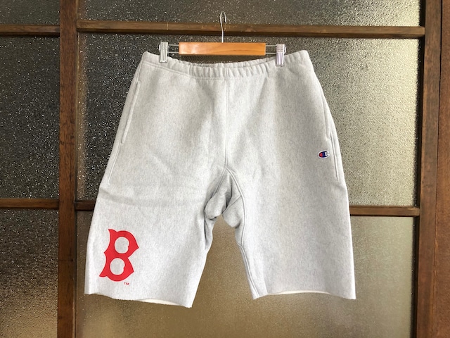 CHAMPION REVERSE WEAVE BOSTON SWEAT SHORT PANTS (HEATHER GREY)