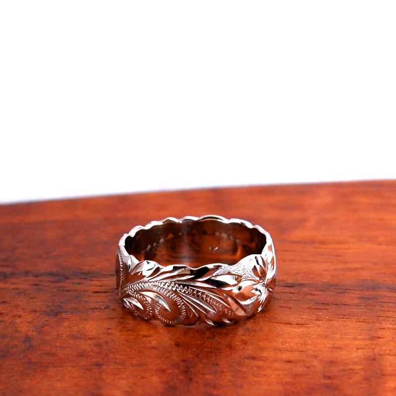 オーダーハワイアンジュエリー / 14Kゴールド / 6mm幅リング  