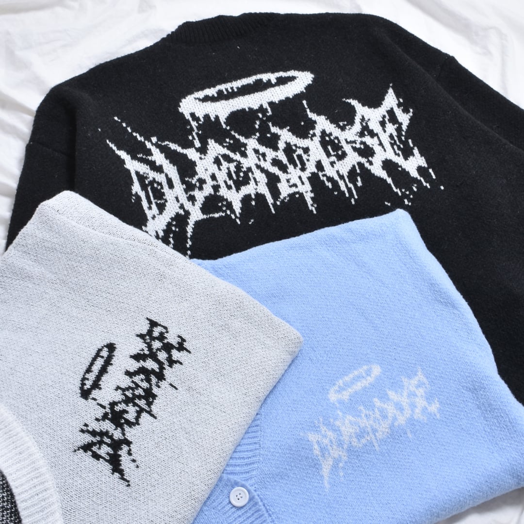 サブカルロゴ☆ニットカーディガン | VOLCAN&APHRODITE