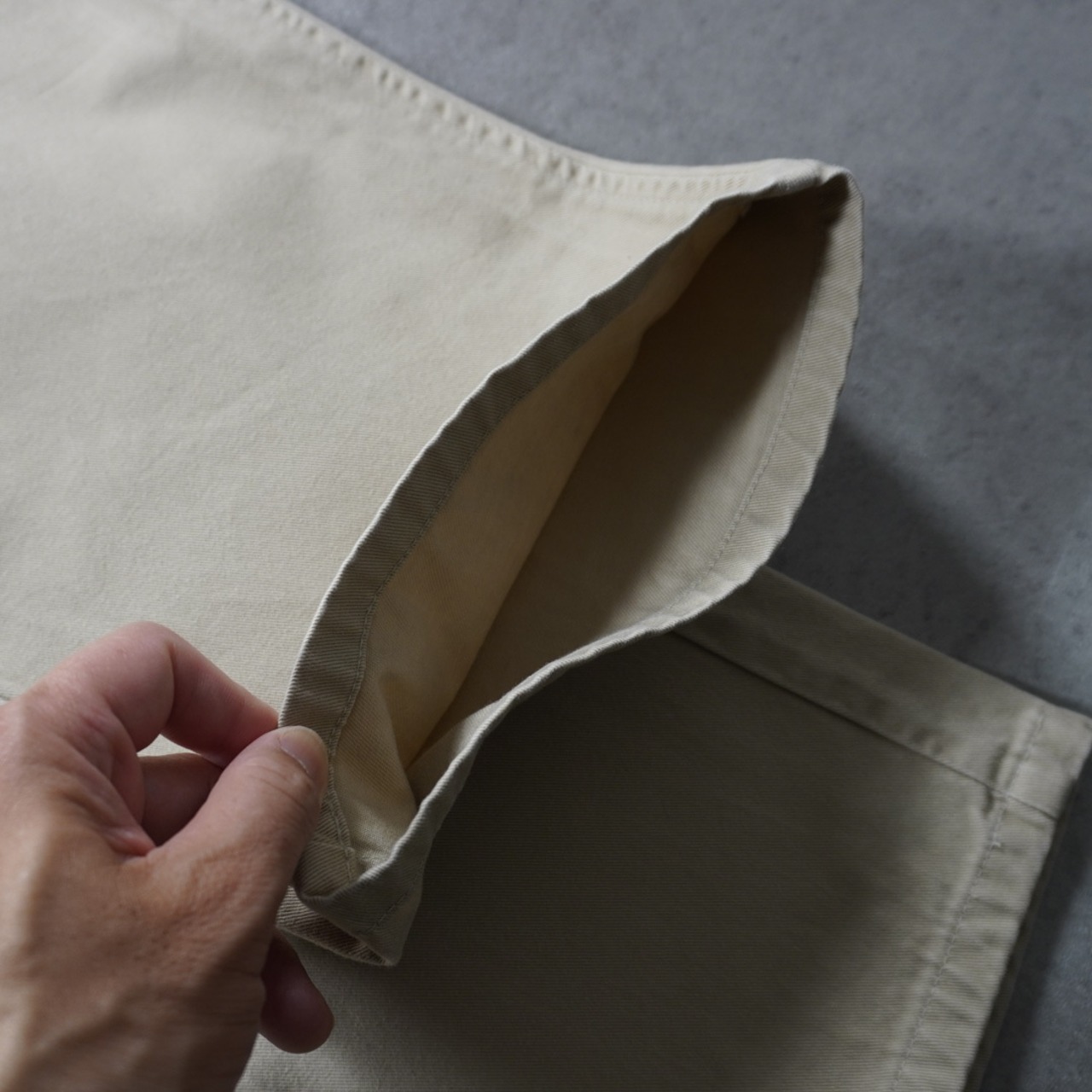 90s 初期型 USA製 Polo by Ralph Lauren POLO CHINO beige W33L31相当 古着 - 11