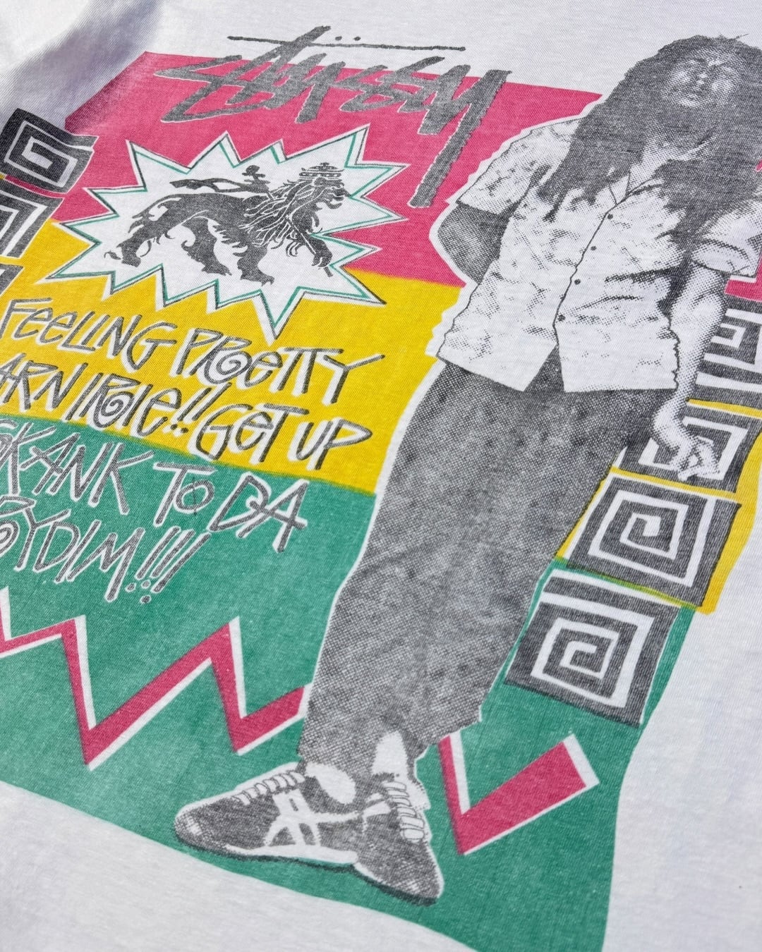 Special!!】90's old stussy Bob Marley Photo Tee 