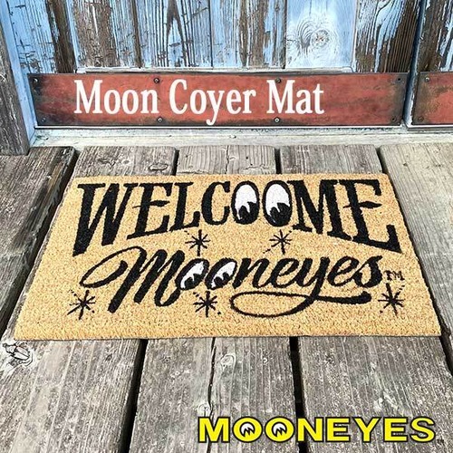 MOON Coyer Mat ムーン コイヤー マット 玄関マット ココヤシ ウエルカムマット ガレージ ピンストライプ MOONEYES ムーンアイズ