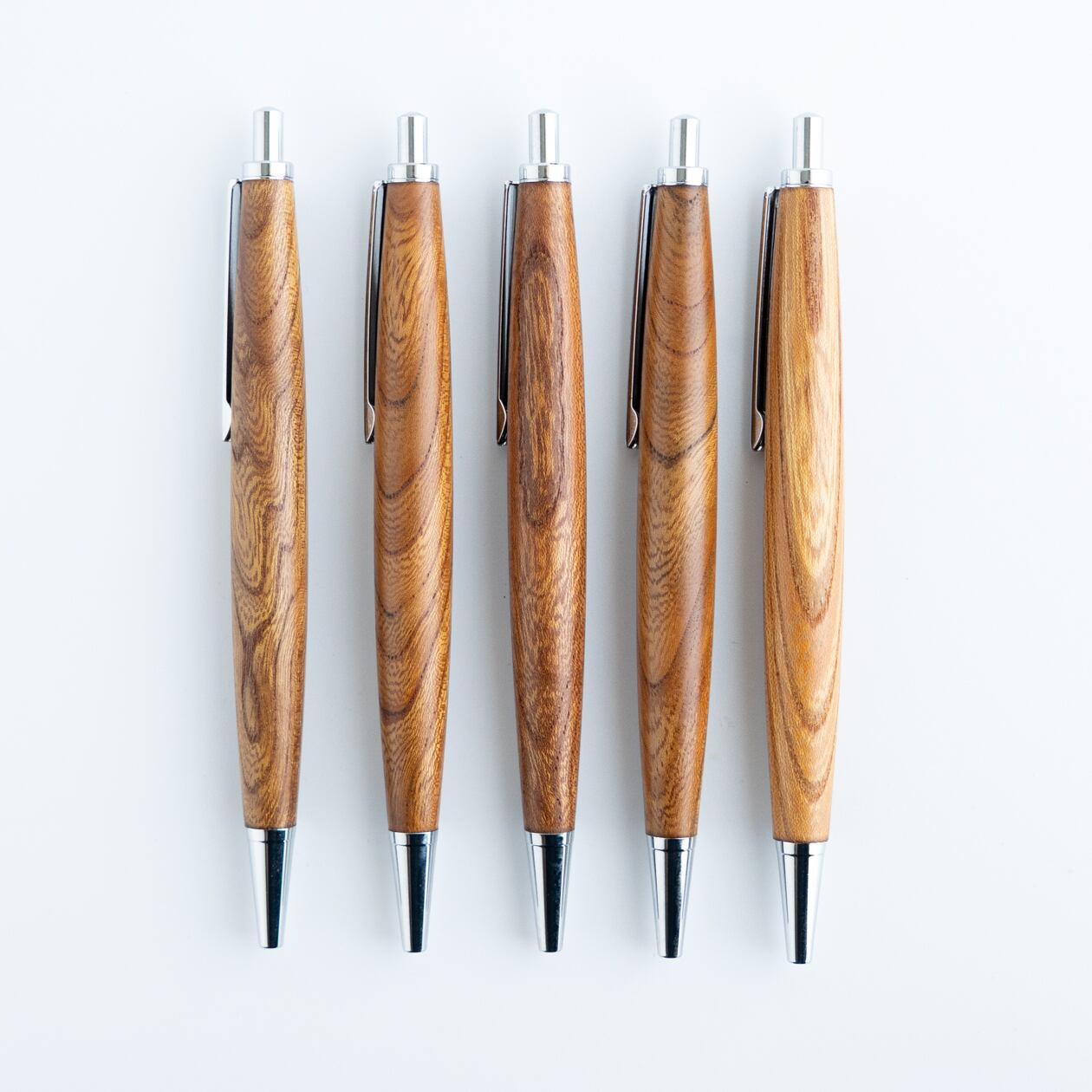 木軸ボールペン】ケヤキ（欅）上杢（特上） / ノック式木製