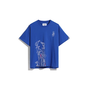 SALE  【HIPANDA ハイパンダ】メンズ プリント Tシャツ MEN'S PRINT SHORT SLEEVED T-SHIRT / BLUE・ BROWN