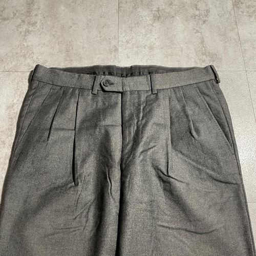 90s Givenchy ウールグレースラックス 無地 日本製 【W31】 詳細写真7