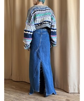 MADE IN MEXICO remake denim skirt-4482-1