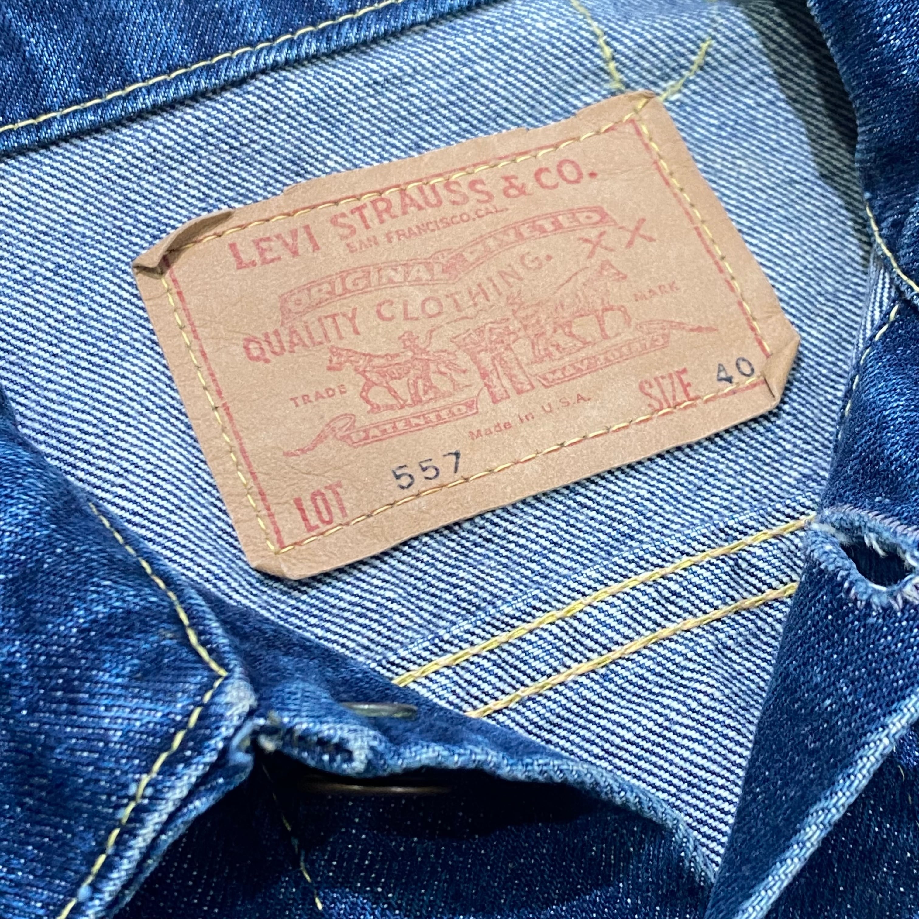 60s Levis 557 Denim Jacket 60年代 リーバイス デニムジャケット