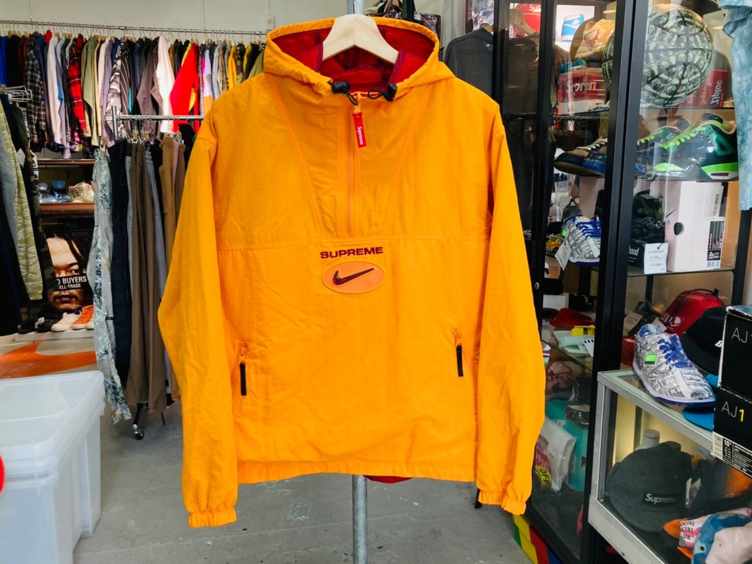 SUPREME × NIKE Jewel Reversible Ripstop Anorak ORANGE SMALL 69914 ...