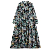 アニマルプリント マキシ丈 ワンピース 00126