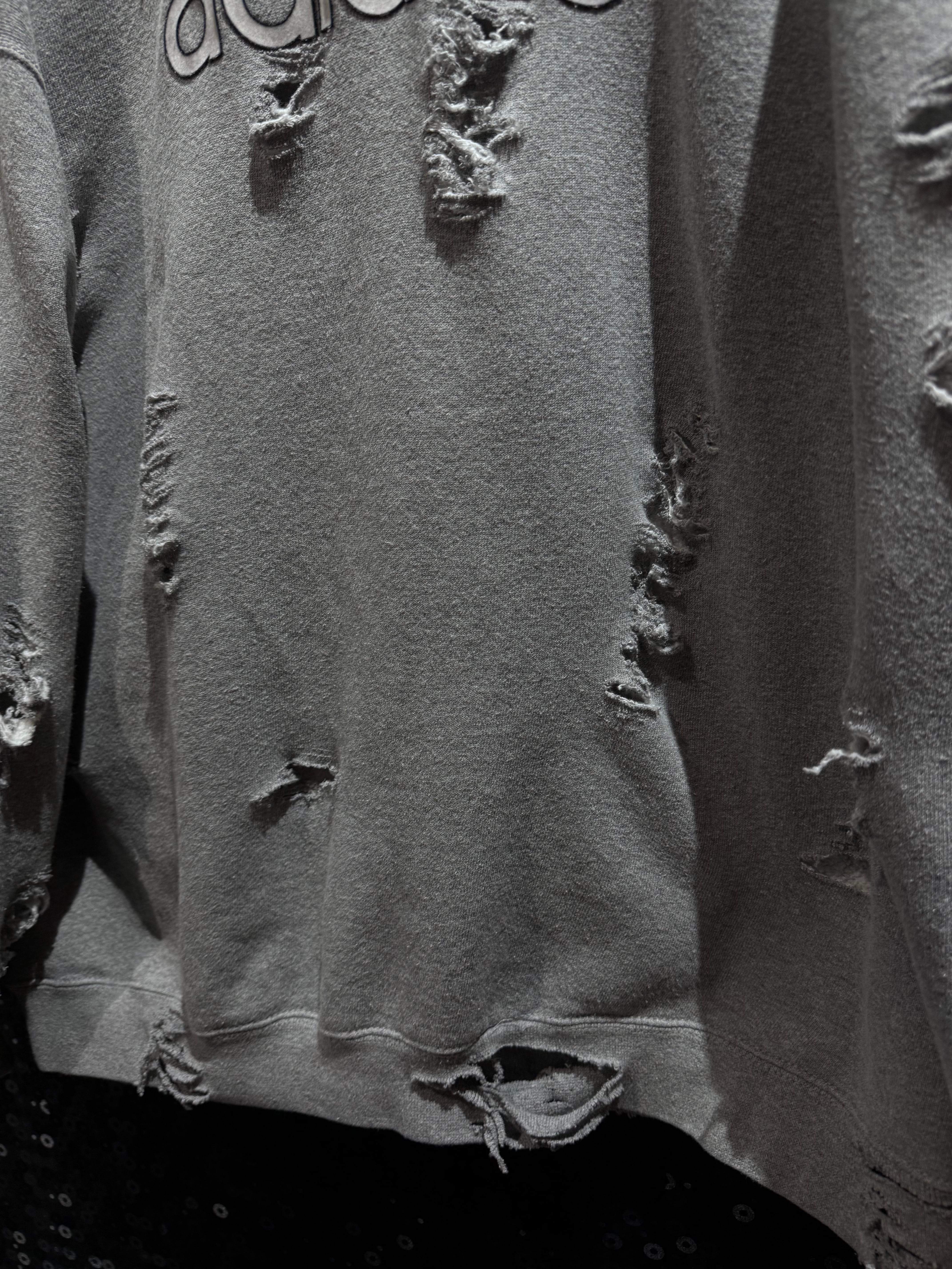 ÆIEM】original”boro”remake adidas performance logo destroyed sweat