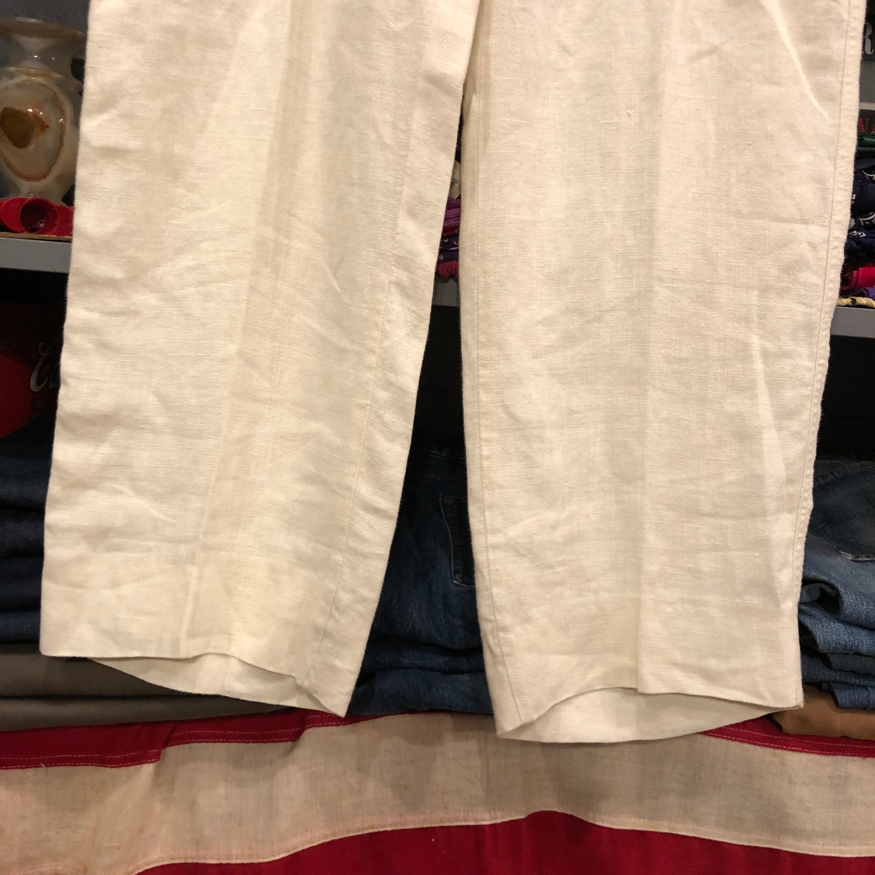 90s Polo by Ralph Lauren Linen Cargo Pants | VOSTOK
