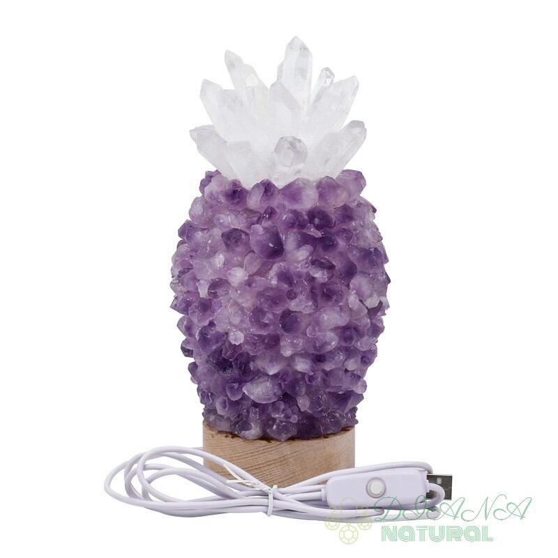 超目玉枠】 アメジストライト パイナップル型ランプ ecousarecycling.com