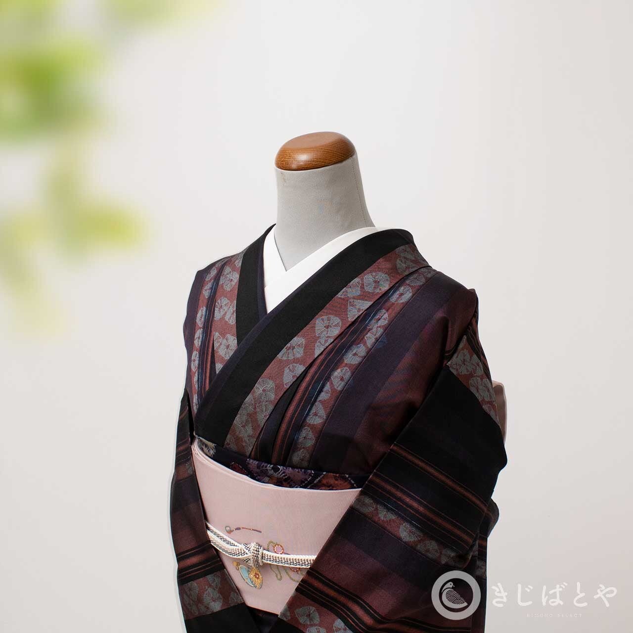 専用Y3604❁美品 単衣 正絹 一つ紋 居敷当て付 手縫い仕立て 訪問着 着物 洗える単衣 【きもの都粋】