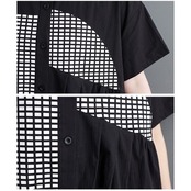 グリッド サークル柄 ワンピース  30111