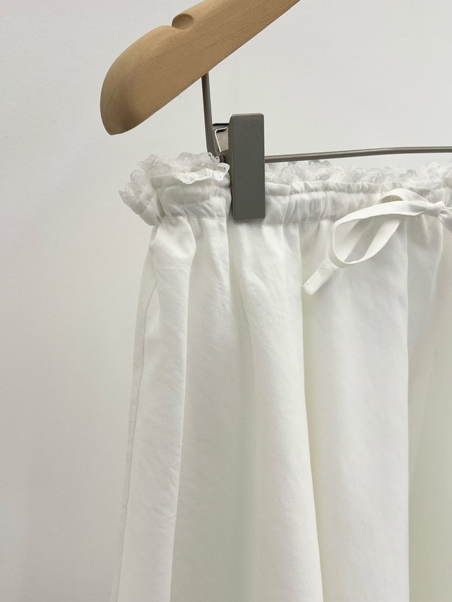 (予約) verveine / Arie lace banding short skirt 2color