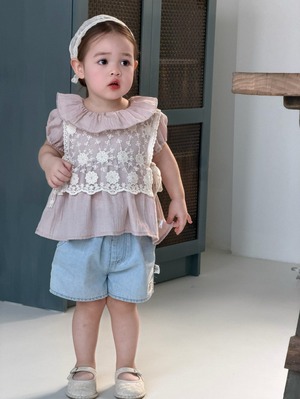 [my daughter] Rose Lace Layered Top Set-up / [마이다럴] 로즈레이스레이어드탑세트