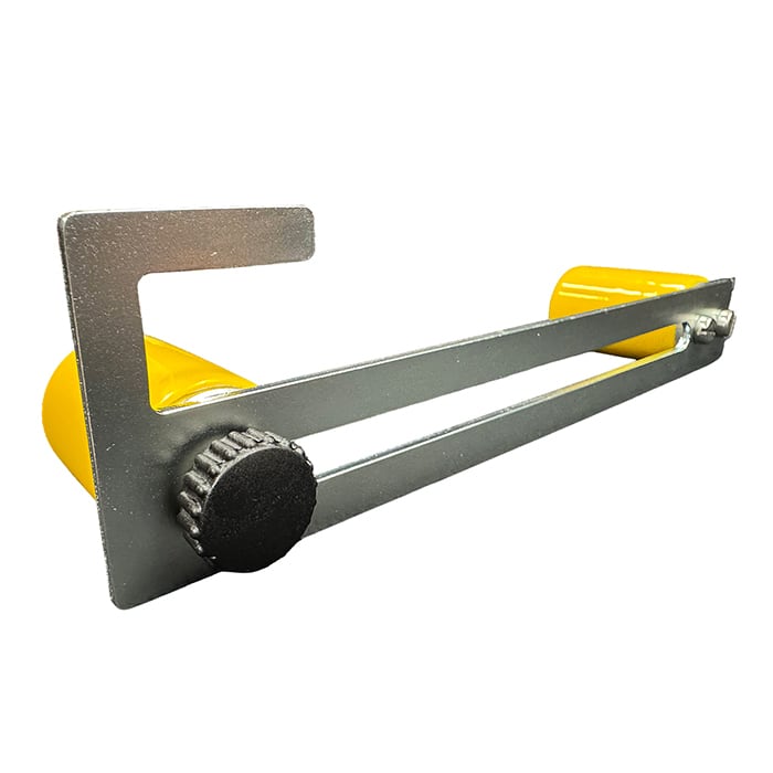 キャスターサンド 1個 AR-4232 台車の車輪部に、工具不要で後付けできる簡易ストッパー 車輪サイズにあわせてサイズ調整が可能 アラオ ARAO AR4232 動かない安心を簡単にプラスできます 可動部最伸長時幅150mmまで対応