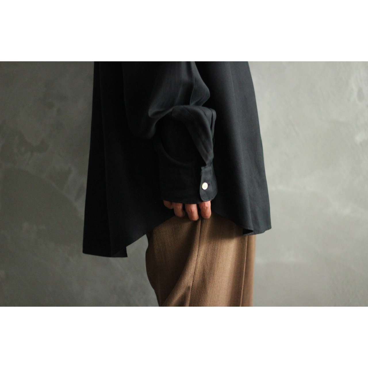Polo by Ralph Lauren シルク×コットン×リネン ソリッドシャツ 【0072 