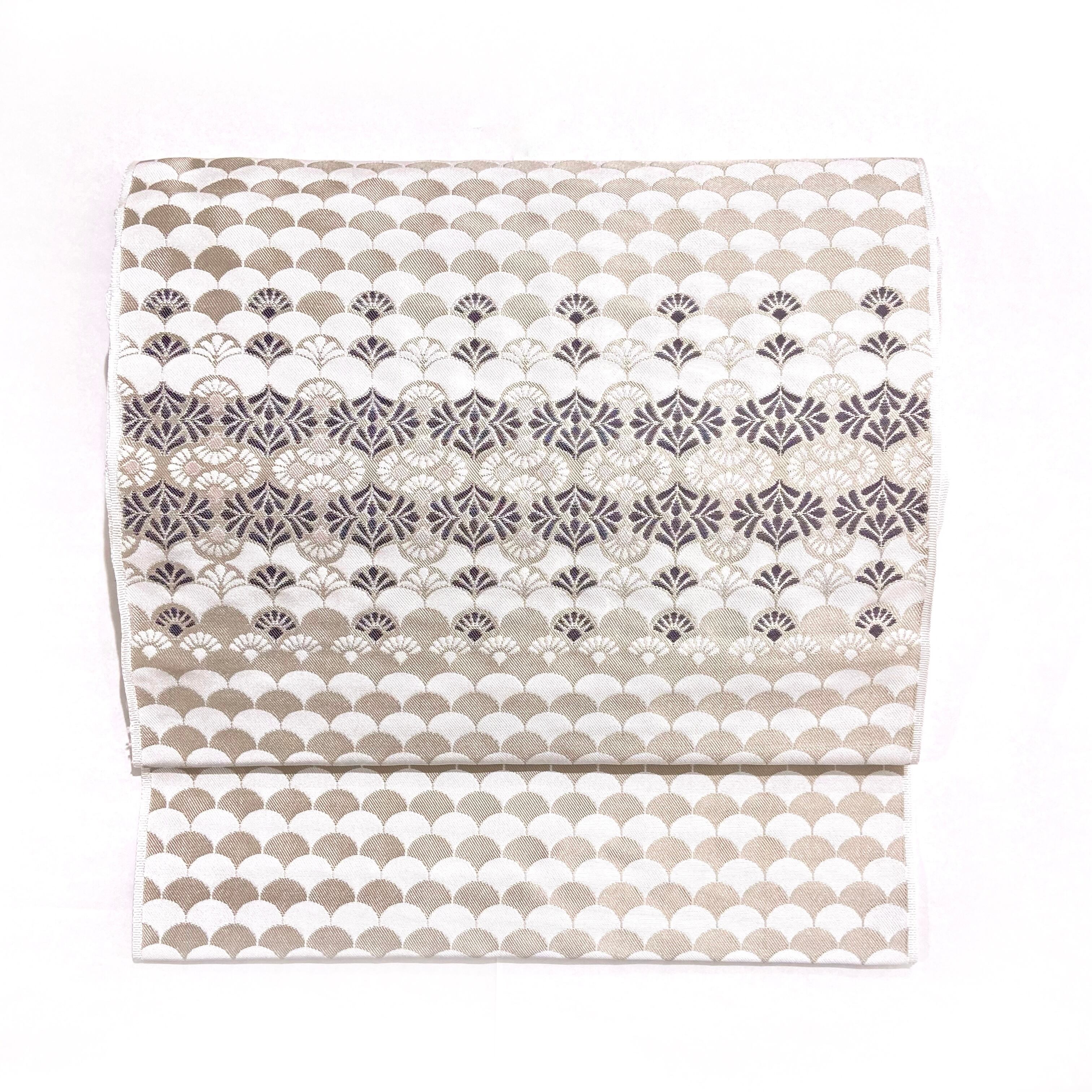 オフホワイト パンダの名古屋帯 （西陣まいづる・パンダの名古屋帯を  