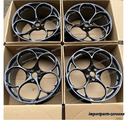 22インチ 鍛造 グロス ブラック ホイール 2017+ ポルシェ パナメーラ 971 22x9.5 22x11 -BRN-12688