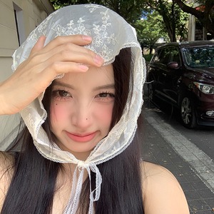 bounbounレースかぎ針編みヘアスカーフ 2s