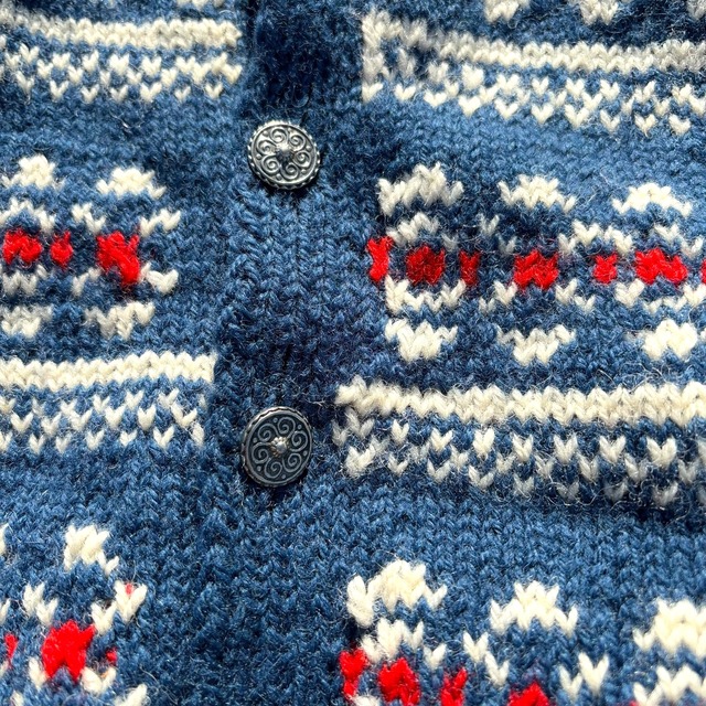 【LADIES】vintage blue cardigan