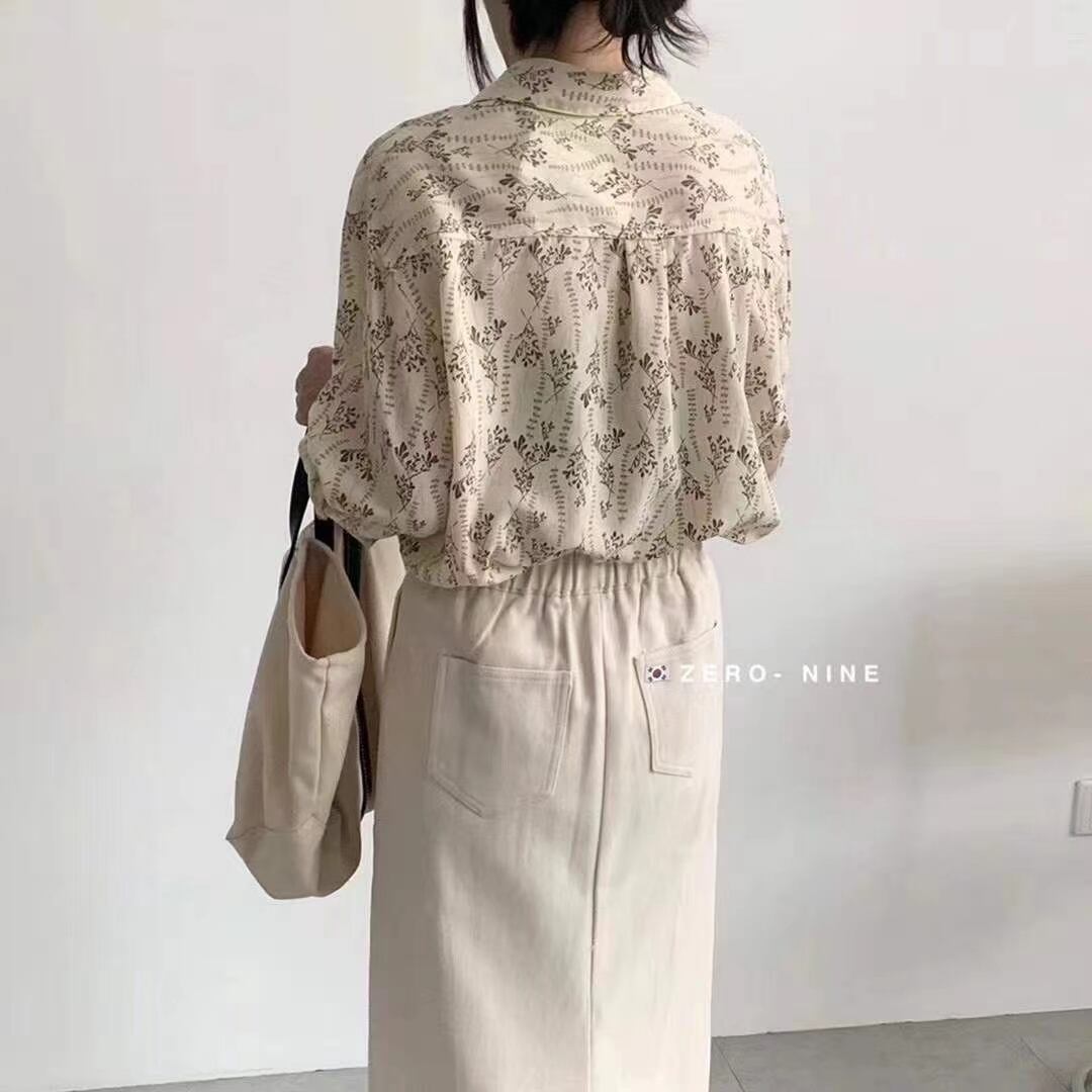 花柄ブラウス　AJ2205-D16